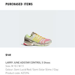 adidas Larry June Adistar control 5 Size 10 *READ DESCRIPTION*