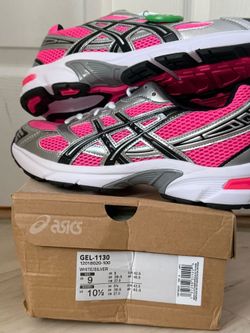 pink asics size 9