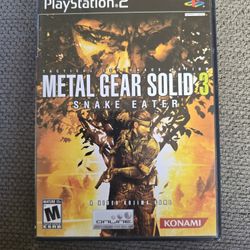 PS2 Game -- Metal Gear Solid 3 Snake Eater