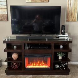 Modern tv/entertainment center with electric fireplace