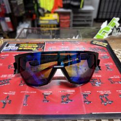 BOMBER Jager- Bomb Matte Black W/ Blue Mirror Safety Lens