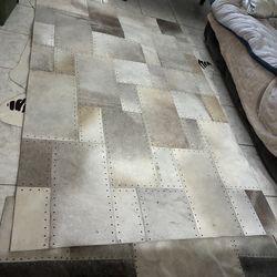 Leather rug