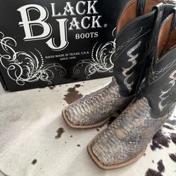 Black Jack Boots Authentic Piton Letter 