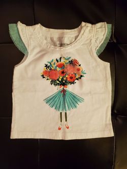 Toughskins Baby Girls Floral Top