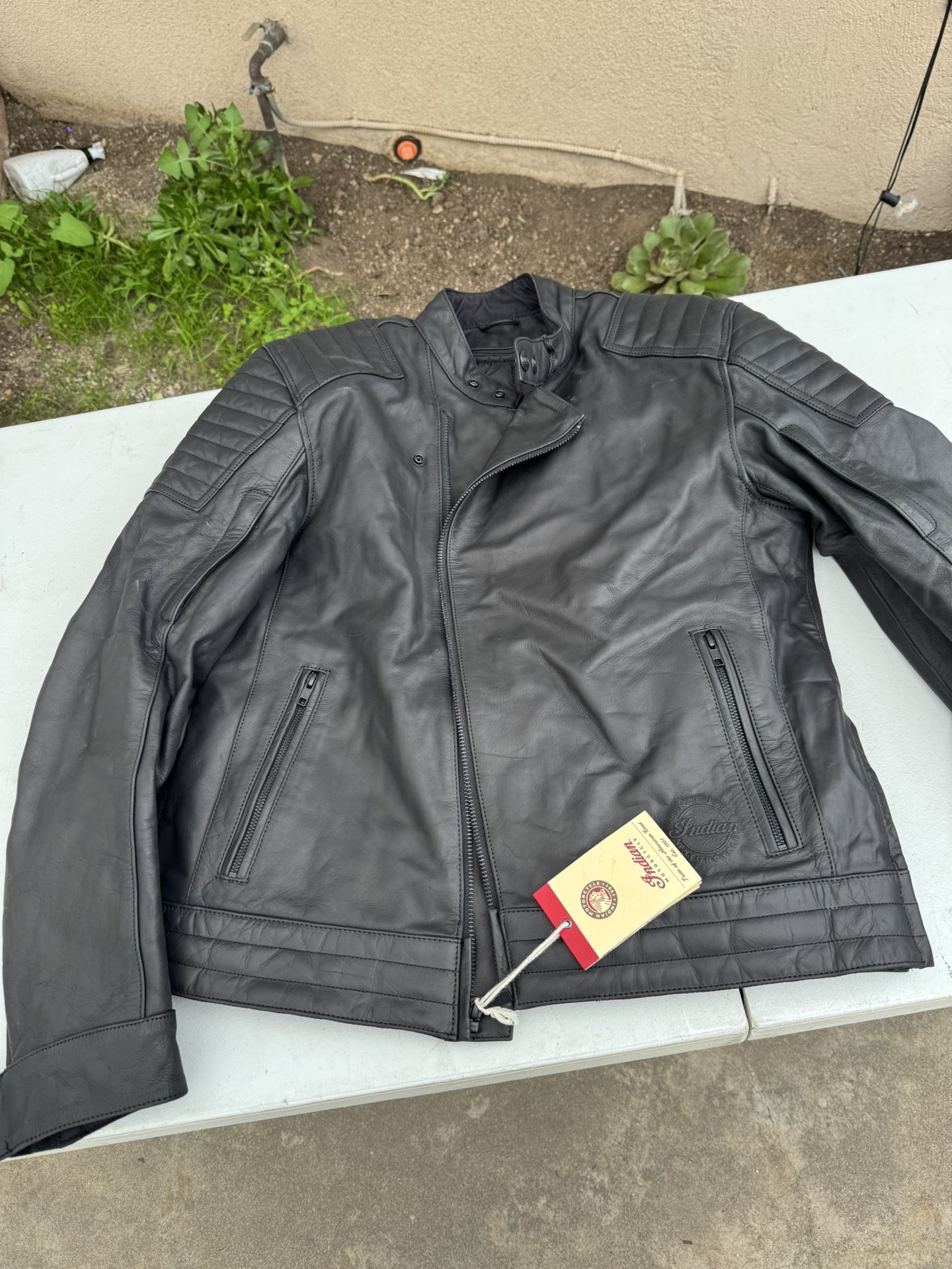 Leather w/ armor Motorcycle Jacket