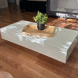 White Rectangle Coffee Table 