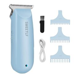 SweetLF Hair Clippers, Silent Cordless Hair Trimmer, Mini Hair Cutting Kit with 3 Guide Combs, Portable & USB Rechargeable Haircut Clippers for Men Wo