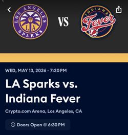 Los Angeles Sparks vs Indiana Fever