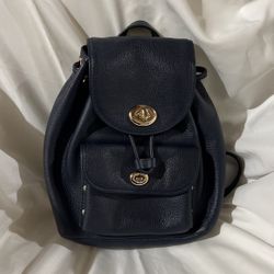 Mini Coach Leather Backpack