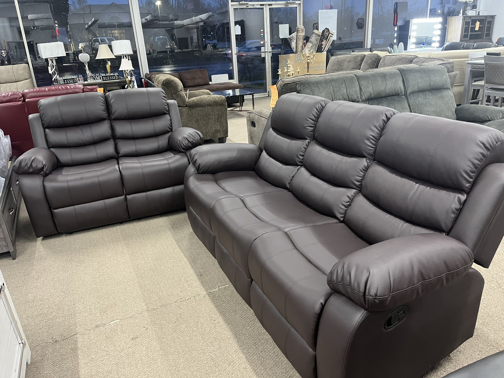 Recliner Sofa And Loveseat 