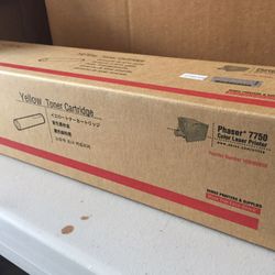 Xerox Phaser 7750 OEM Yellow Toner. Unopened