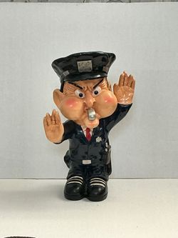Resin Traffic Police Statue 17” Tall 11” Wide 8” Deep