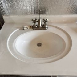 31x22 Bathroom Sink With 2 Faucets