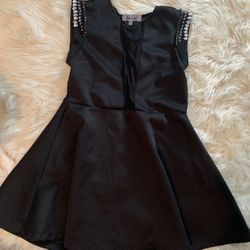 Black Dress With Rhinestones 