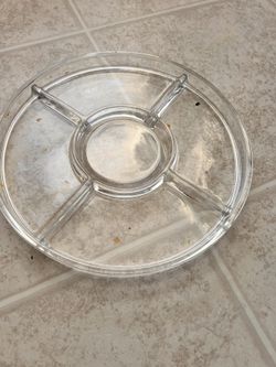 Heavy Glass Serving Dish With Lid