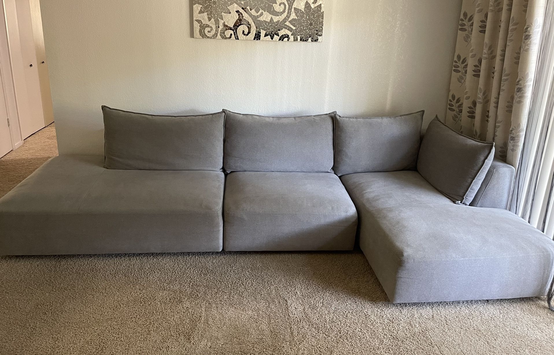 Gilman Creek 3 Piece Fabric sectional Sofa