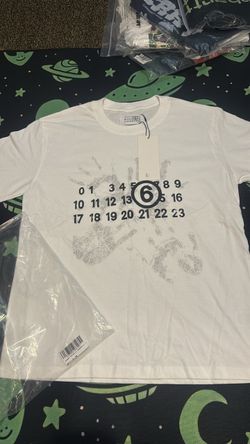 MM6 Maison Margiela Numeric Logo T-Shirt White