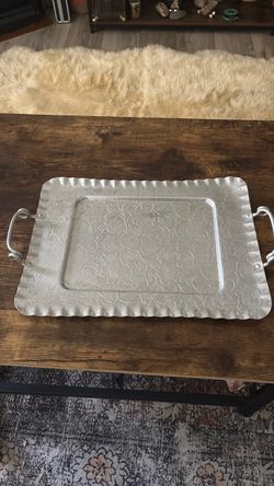 Decorative Silver Tray