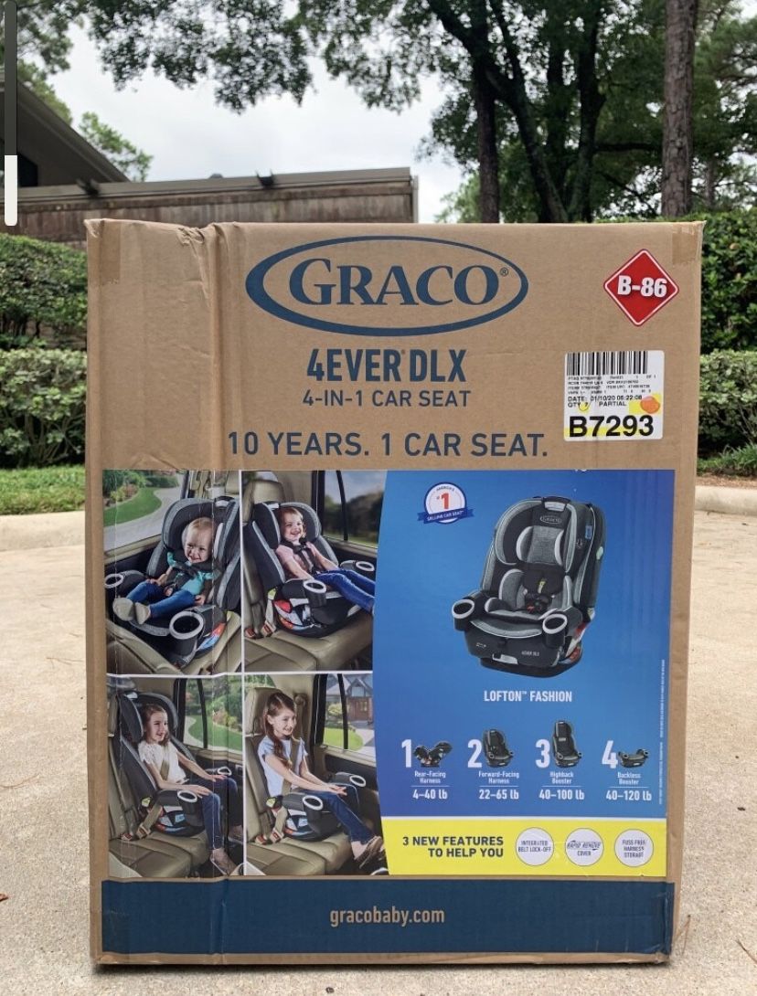*NEW* Graco 4Ever DLX 4-in-1 Convertible Car Seat