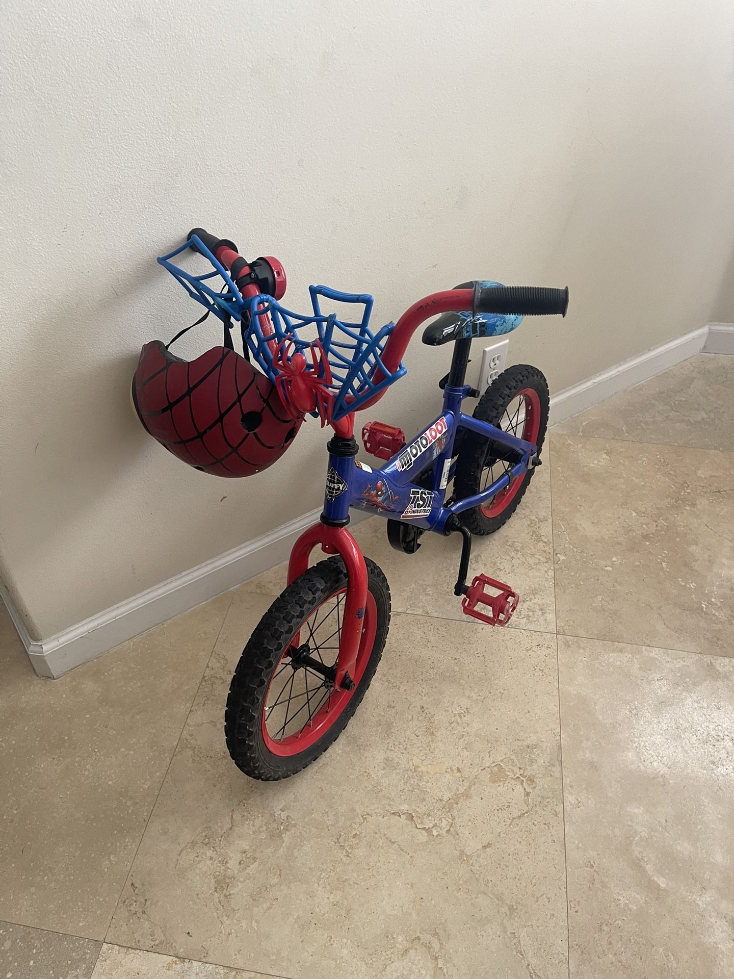 Kids Bicycle 16” - Spider-Man- LIKE NEW