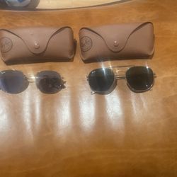 Two Pairs Of Ray Ban Sunglasses