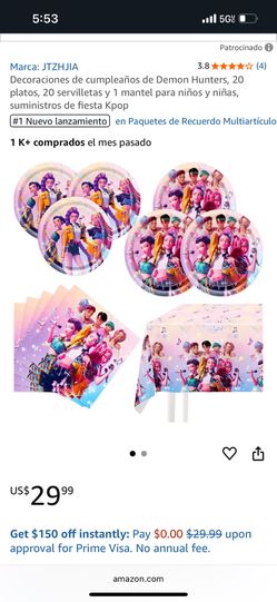 Party Decoration K Pop Demon Hunter