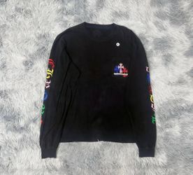 Chrome Hearts Black Long Sleeve Pocket Tee Sizes S/M/L/XL