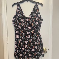 Floral Swim Dress Size XL