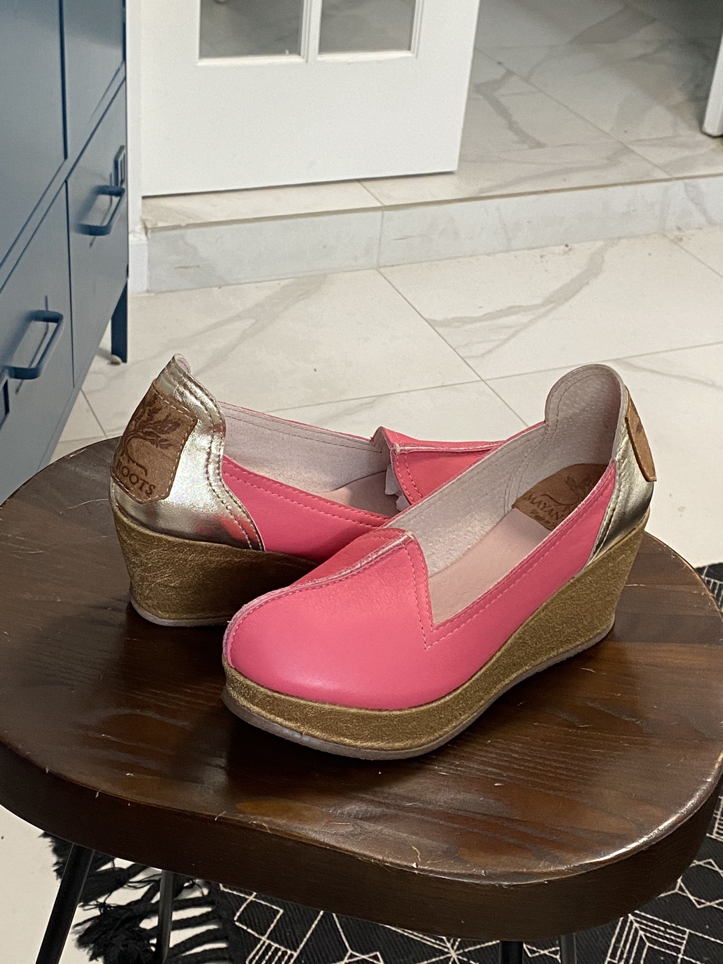 Fucsia pink Leather Shoes