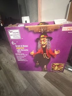 6ft Animated LED Witch