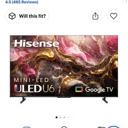 Hisense - 55" Class U6 Series Mini-LED QLED 4K UHD Smart Google TV (2023)