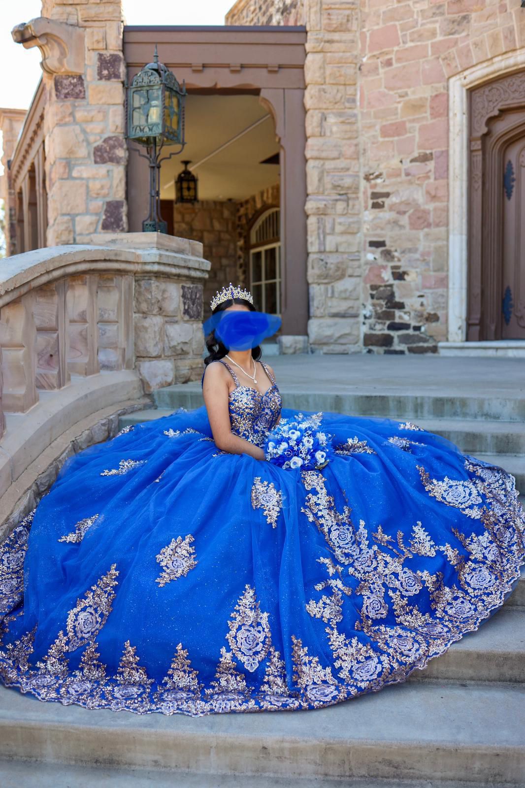 Royal Blue Quinceañera Dress🦋