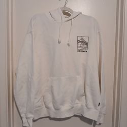 New Balance White Graphic Hoodie