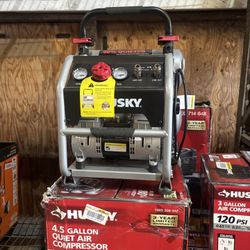 Husky 4.5 Gal. 175 PSI Portable Electric Quiet Air Compressor