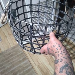 round metal basket  brand new 