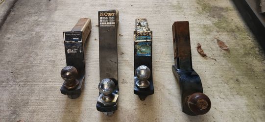 Lot of 4 Trailer Hitch Ball Mounts
