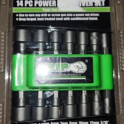 Gripp 14pc Impact Driver Nut Set