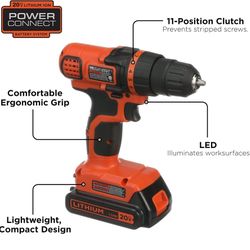 KER Store 4.7 4.7 out of 5 stars 16,934 BLACK+DECKER 20V Max Drill & Home Tool Kit, 68 Piece (LDX120PK)