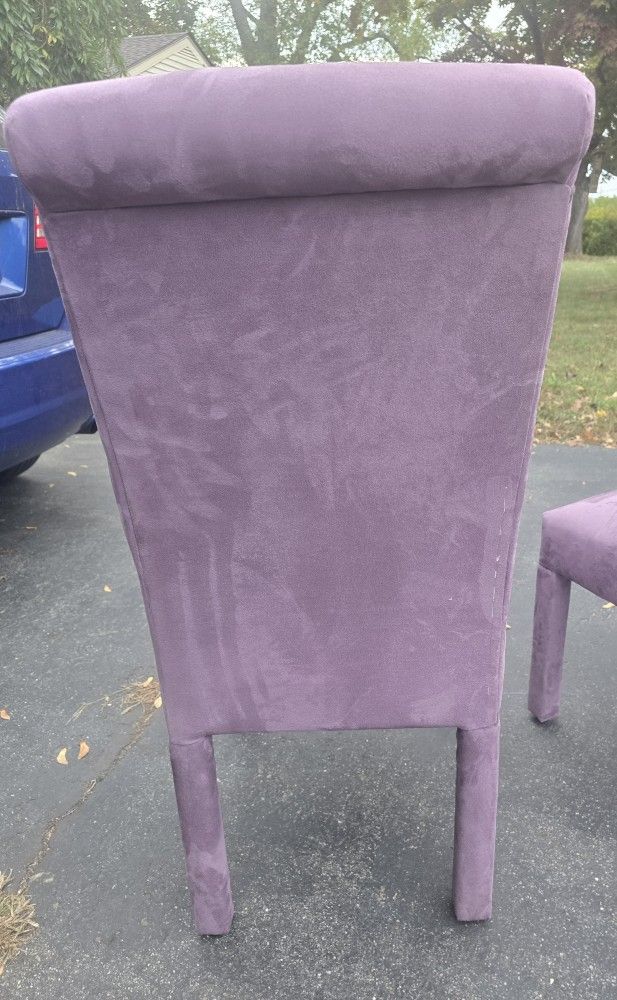 Beautiful Light Purple Velvety Chairs