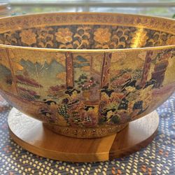 14” Japanese satsuma Bowl Made In China
