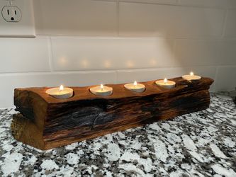 Natural wood Candle Holder for Tealights