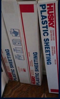 2 Husky Plastic Sheeting $70 FIRM