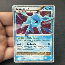 Glaceon LV X PokeMon Card 