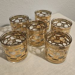 Vintage MSM " Culver Style" Highball Glasses