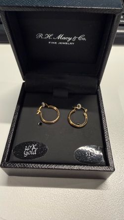 Gold 10k Hoop Earings