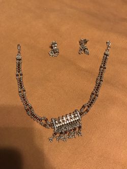 Silver jewelry set