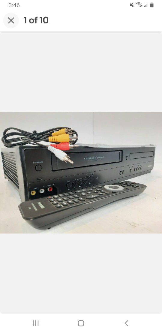 Philips DVP3355V/F7 DVD VCR VHS Combo Player with Remote Manual