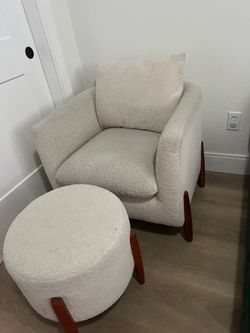 Chair and ottoman set
