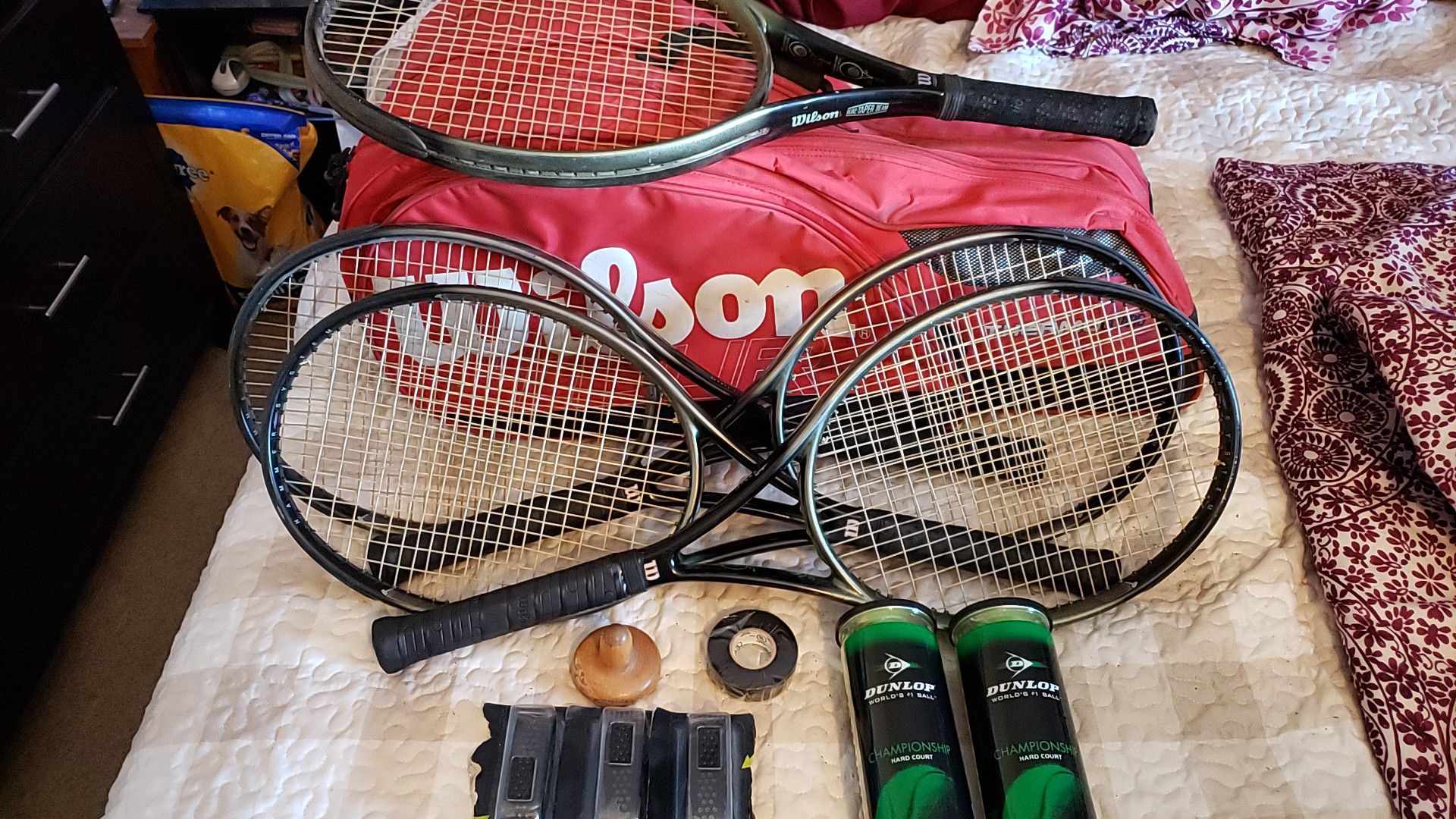 5 Wilson hammer 2.7 tennis rackets
