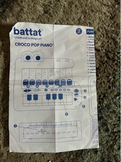 Battat Croco Pop Piano toy keyboard